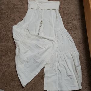 Wide Leg White Pants